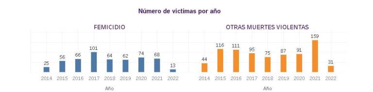 $!Radiografía de femicidios y muertes violentas contra mujeres en Ecuador desde 2014