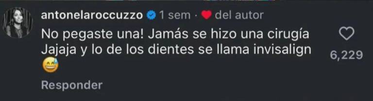 $!La esposa del capitán argentino negó las afirmaciones con un comentario que se volvió viral.