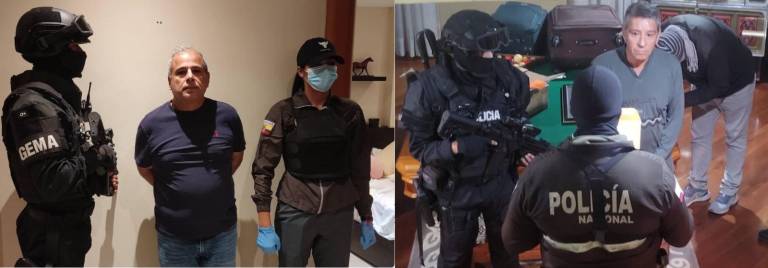 $!Momentos en que dos de los procesados fueron detenidos por las autoridades.