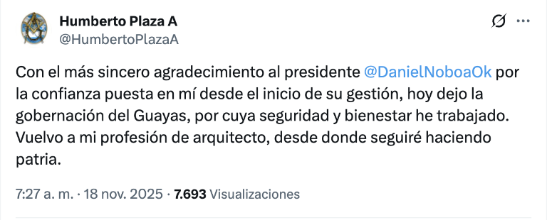 $!El mensaje de Humberto Plaza.