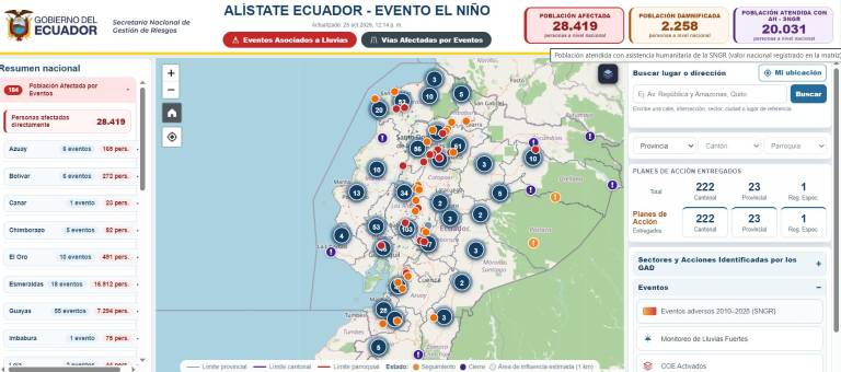 $!Reporte de afectaciones de Gestión de Riesgos.