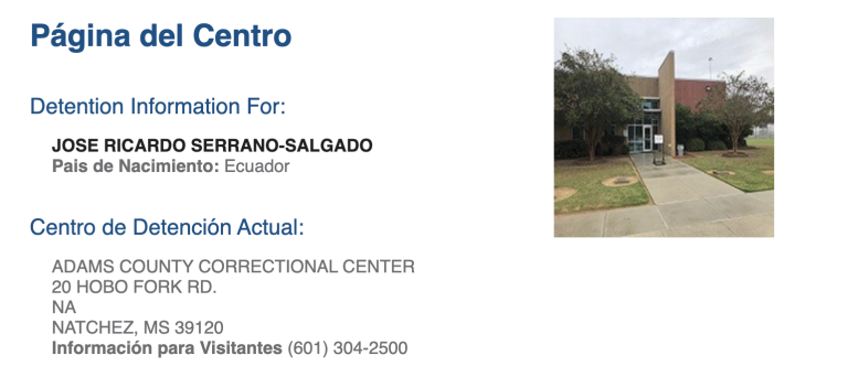 $!Imagen del centro donde se encuentra recluido Serrano.