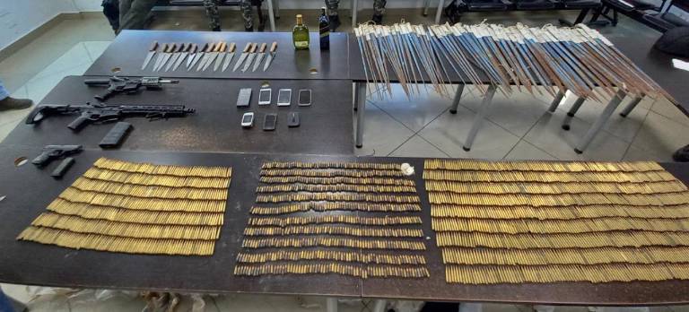 $!Policía decomisa 3.400 balas tras enfrentamiento entre presos en la Penitenciaría del Litoral