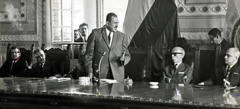 $!Al inicio del quinto velasquismo, las relaciones de Assad Bucaram con José María Velasco Ibarra eran cordiales. El panorama cambió cuando Velasco se declaró dictador en 1970 y, al poco tiempo Bucaram empezó a promocionar su candidatura presidencial para 1972.
