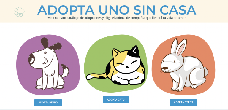 $!Los usuarios pueden explorar perfiles de los animales en adopción.