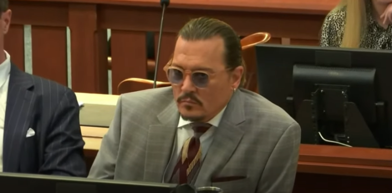 $!Johnny Depp en el juicio por difamación.