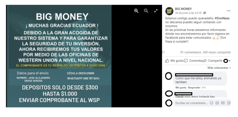 $!Advierten sobre mensaje falso de 'Big Money' y los depósitos por Western Union