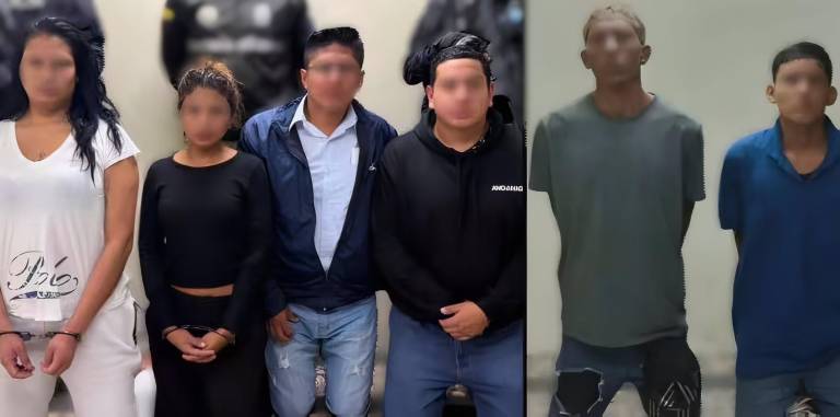 $!Fotografías de los sospechosos autores intelectuales y cómplises, a la izquierda, y los supuestos sicarios, a la dereecha.