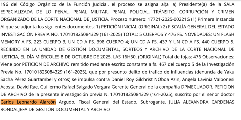 $!Solicitud de archivo.