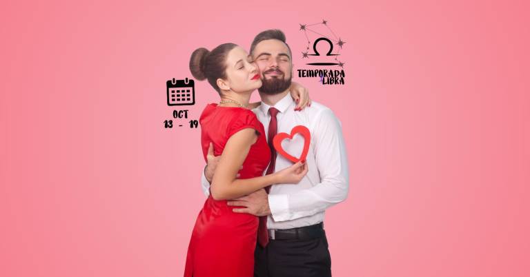 Pareja feliz disfrutando la llegada de Venus en Libra.