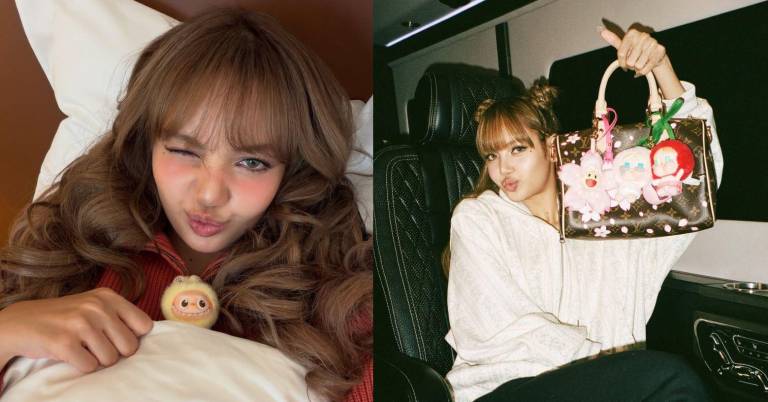 $!Fotografías en los que la artista Lisa, de la agrupación de k-pop Blackpink, lleva Labubus.