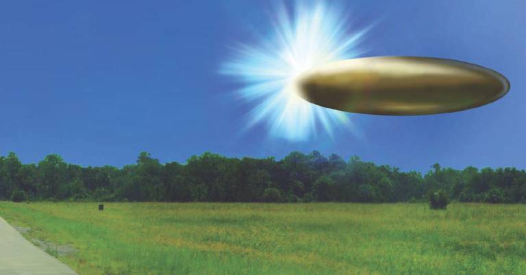 $!Fotografía publicada en la página https://www.war.gov/UFO se trata de una imagen real del lugar con una superposición gráfica generada por el laboratorio del FBI que muestra informes de testigos presenciales de septiembre de 2023.