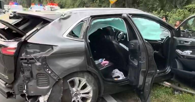 $!Accidente de tránsito en Florida.