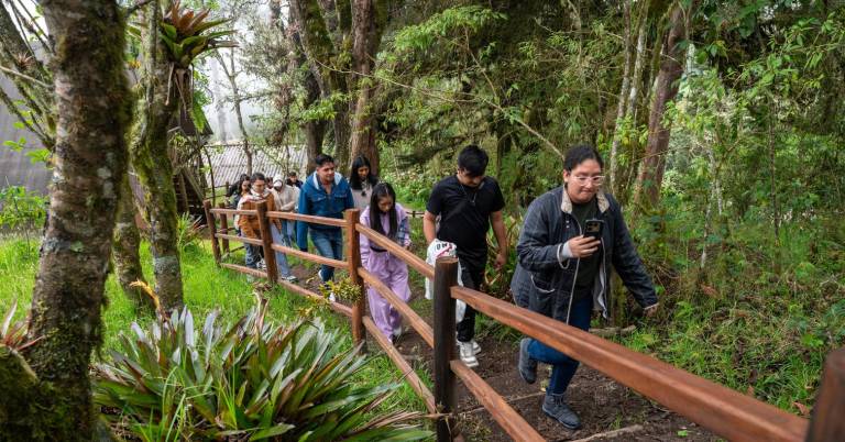 $!Fotografía del turismo comunitario y senderos en la comunidad rural Yunguilla, en Pichincha.