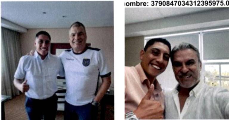 $!Rodney Rengel con Rafael Correa a la izquierda y con José Serrano a la derecha.
