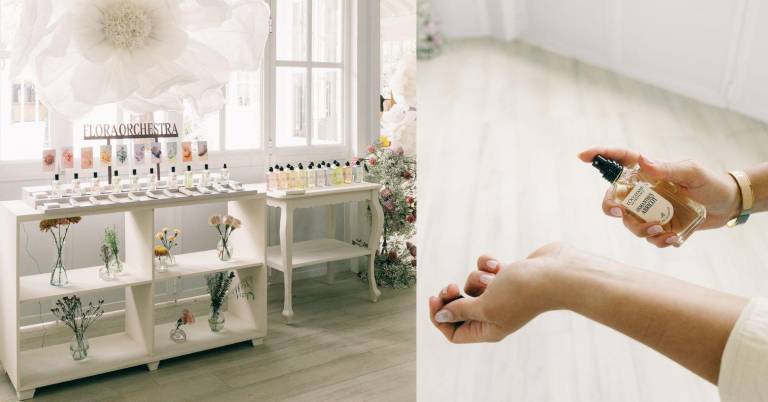 $!Composición de imágenes que muestran las diferentes fragancias de la colección Flora Orchestra de la Maiso L'Occitane.