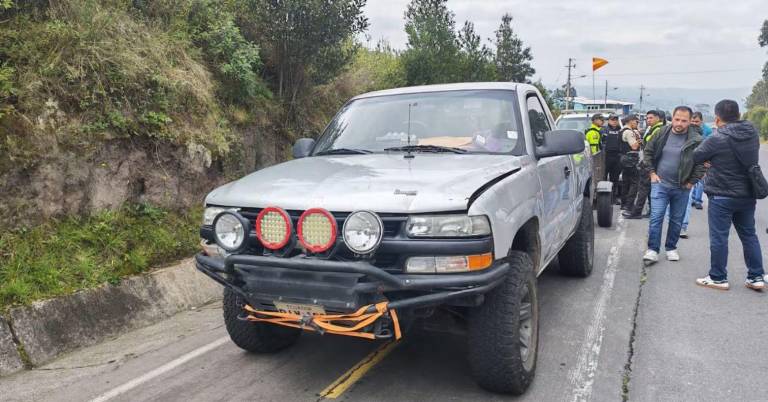 $!Camioneta de Luis Alfonso Jijón.
