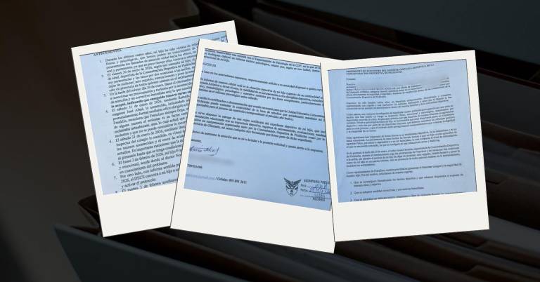 $!Documentos presentados por la familia de la víctima a la Concentración Deportiva de Pichincha.