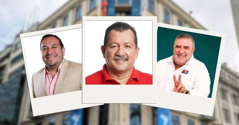 $!Eustorgio Tandazo, Juan Cervantes y Renán Borbúa.