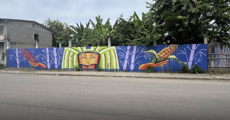 $!Mural en los exteriores de una propiedad refleja la cultura de la comuna.