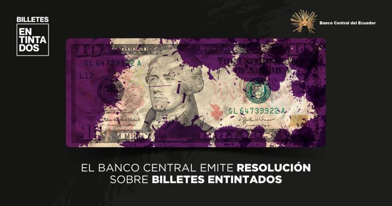$!Manchar billetes, la nueva técnica contra el robo a cajeros automáticos en Ecuador