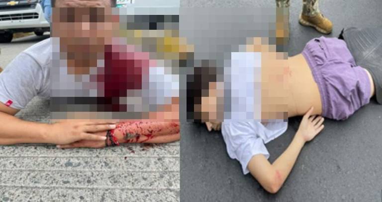 $!Fotografía de los detenidos, heridos por los disparos, compartida por las Fuerzas Armadas.