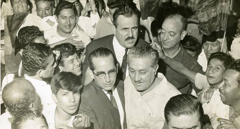 $!En los años setenta, el Partido Liberal era el aliado natural del cefepismo. Ante la imposibilidad de aparecer en la papeleta presidencial, Bucaram le propuso la candidatura a Raúl Clemente Huerta. No aceptó.