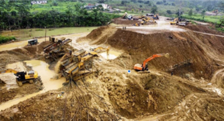 $!Esta es una de las minas que estarían controladas por Los Lobos, desde el año pasado, según reportes de Inteligencia. Las ganancias de la explotación de oro les dejarían a Los Lobos 3,6 millones de dólares al mes.