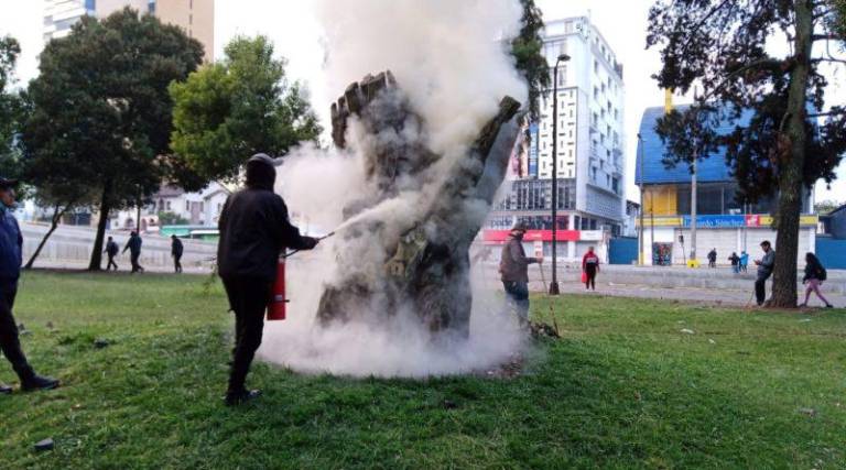 $!¿Cuánto costará recuperar los espacios públicos afectados en Quito por las movilizaciones?