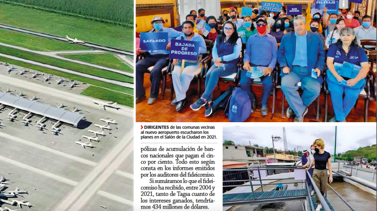 $!¿Cuánto queda y cómo se ha utilizado los fondos para la construcción del nuevo aeropuerto de Guayaquil en Daular?