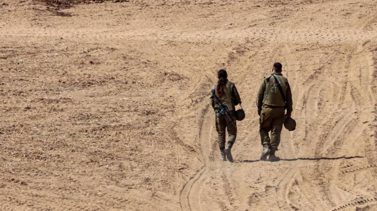 $!Tropas de Israel frente rondan frente al territorio de la Franja de Gaza.