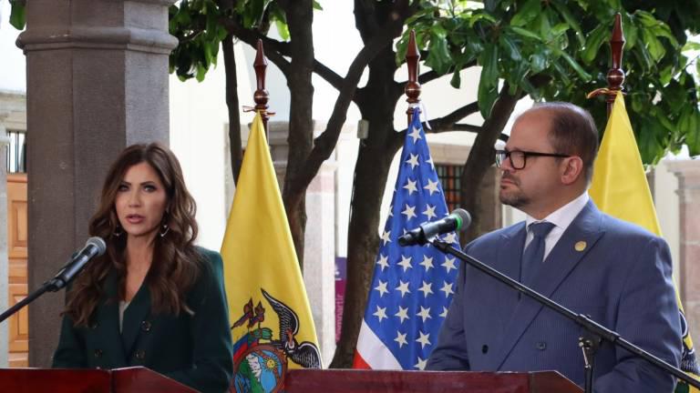 $!La llegada de Marco Rubio para revisar temas de seguridad se da casi un mes después de una visita a Quito realizada por la secretaria de Seguridad de los EE.UU., Kristi Noem.