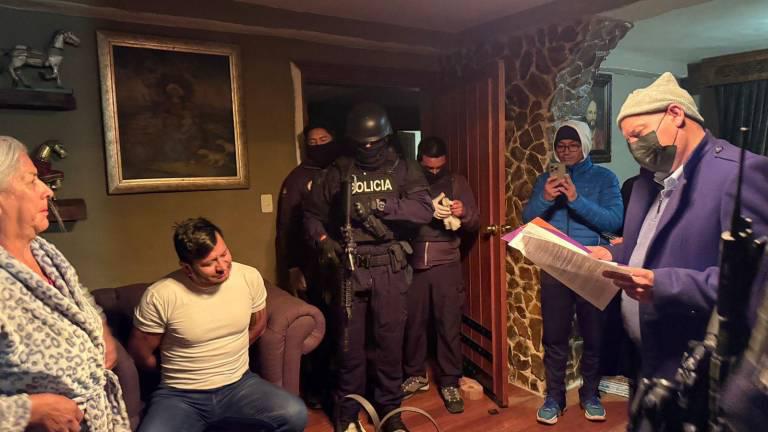 $!En un inmueble en Cotopaxi, se ejecutó la orden de detención del alcalde de Pujilí.
