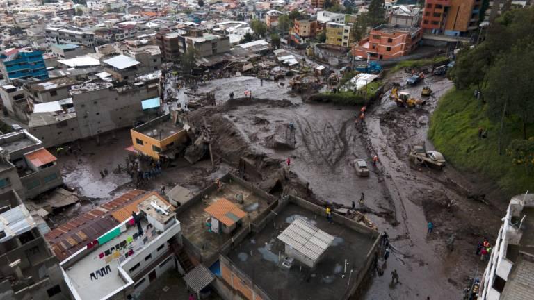Unas 100.000 personas viven en zonas de Quito susceptibles a aluviones