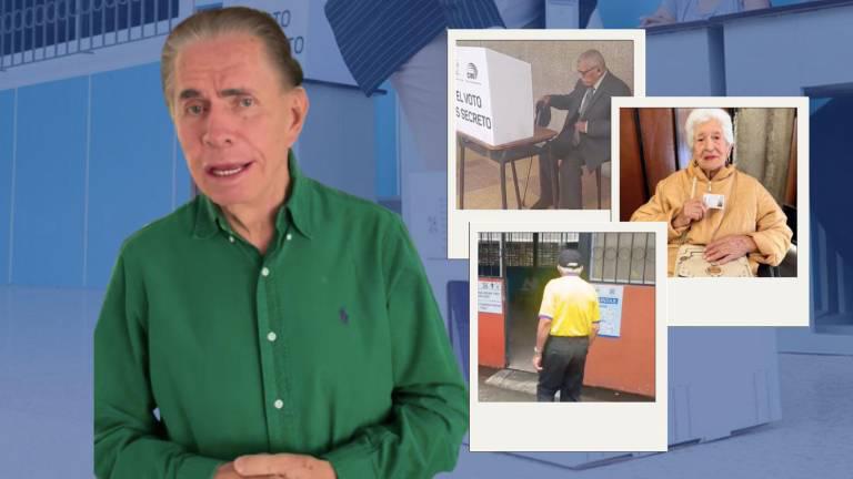 $!Muchos votantes de la tercera edad acudieron a votar tras el llamado de Alfonso Espinosa de los Monteros.