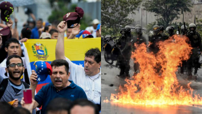 Disturbios y saqueos tras protesta opositora en Caracas