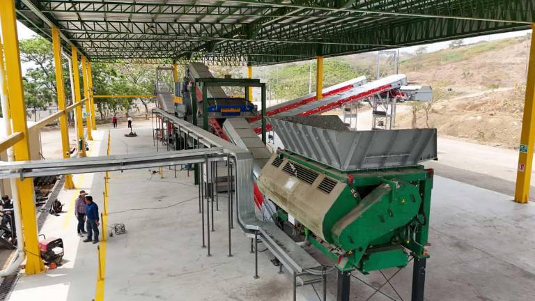 $!En el 2025, la estación industrializada de Samborondón gestionó 17.151 toneladas de residuos, logrando que 11.500 toneladas no sean enviadas al relleno sanitario.