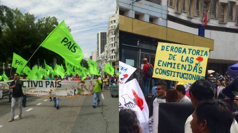 Marchas en Quito y Guayaquil por el Día del Trabajo