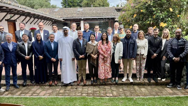$!Empresarios ecuatorianos durante la visita oficial ade la delegación de Emiratos Árabes Unidos.