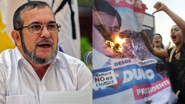 Las FARC expresa apoyo a gobierno de Nicolás Maduro
