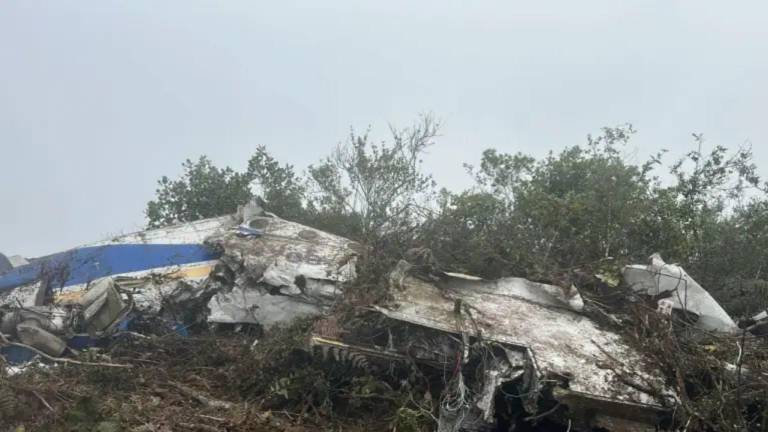 $!El avión se estrelló en el norte del departamento de Santander.