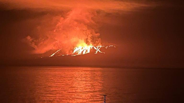 Galápagos: volcán La Cumbre en isla Fernandina entra en erupción