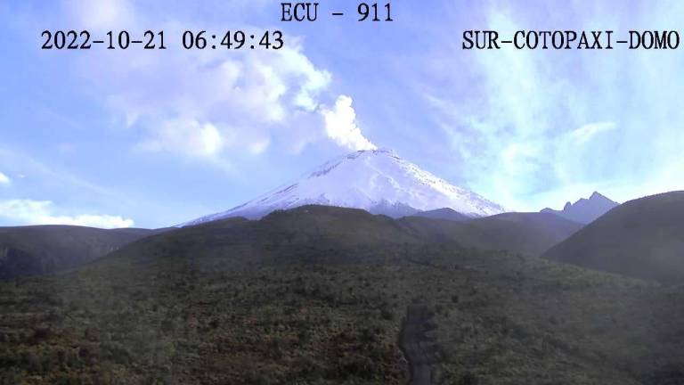 Gestión de Riesgos declaró en Alerta Amarilla la zona de influencia del volcán Cotopaxi