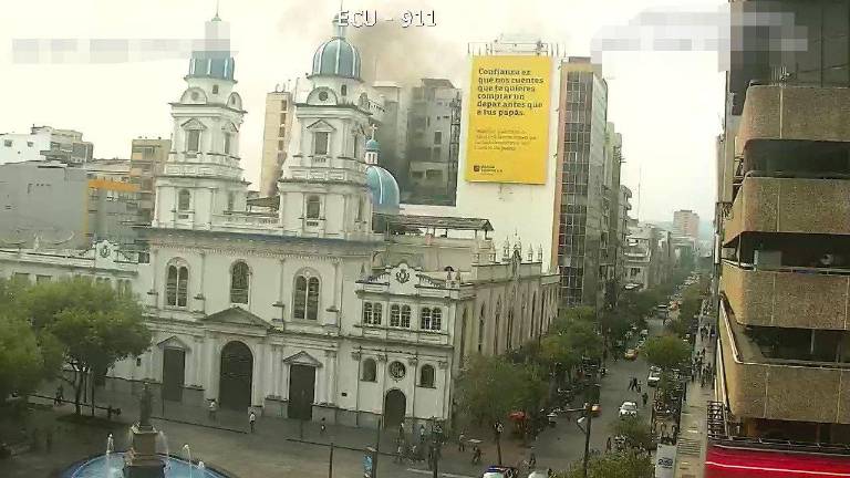 $!Incendio en el centro de Guayaquil.