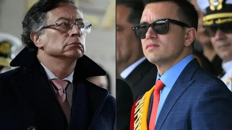 $!Gustavo Petro y Daniel Noboa mantuvieron múltiples cruces de acusaciones durante la guerra comercial.