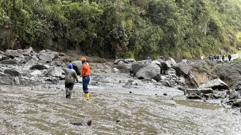 $!Aluvión registrado en Sevilla De Oro, provincia de Azuay.