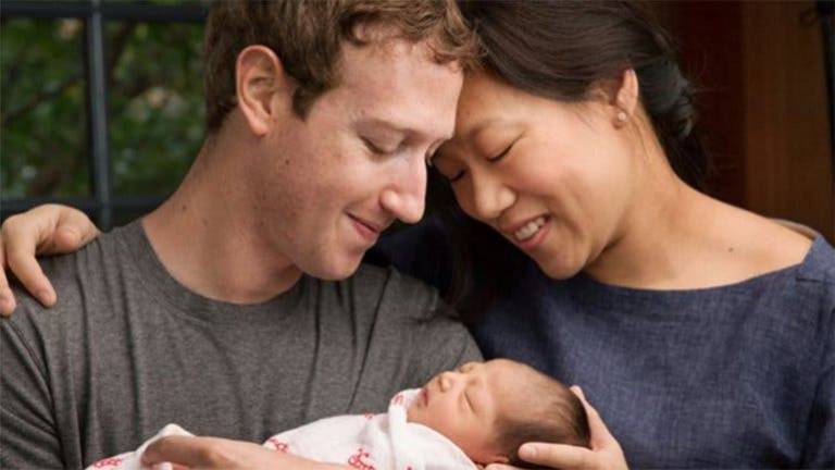 Nació la primera hija del fundador de Facebook
