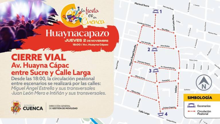 $!Así se prepara Cuenca para recibir a los turistas: anuncian cierres viales y peatonalización de calles