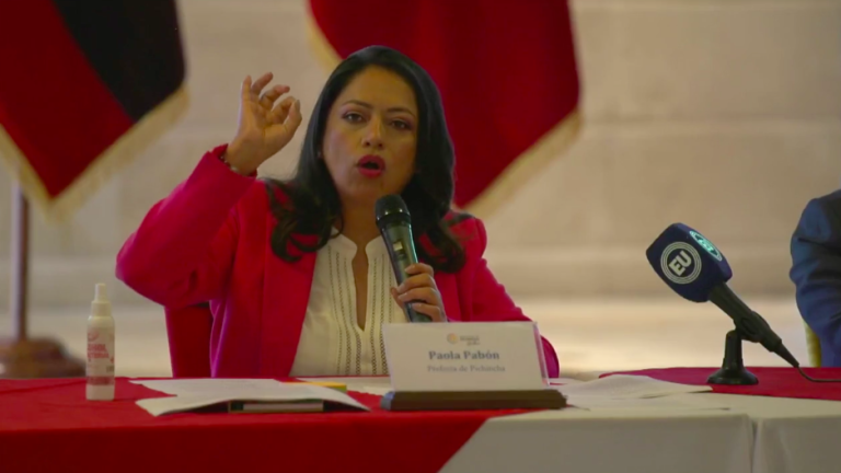 Mural por el Bicentenario cuesta el 0,4% del presupuesto de la Prefectura de Pichincha, dice Paola Pabón