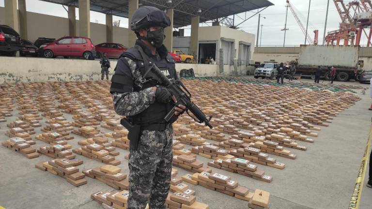 Lo que se informó sobre los involucrados en el tráfico de 8 toneladas de cocaína en Guayas